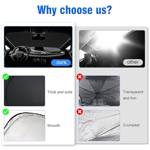 Car Windshield Sun Shade - silver 1 piece(s)