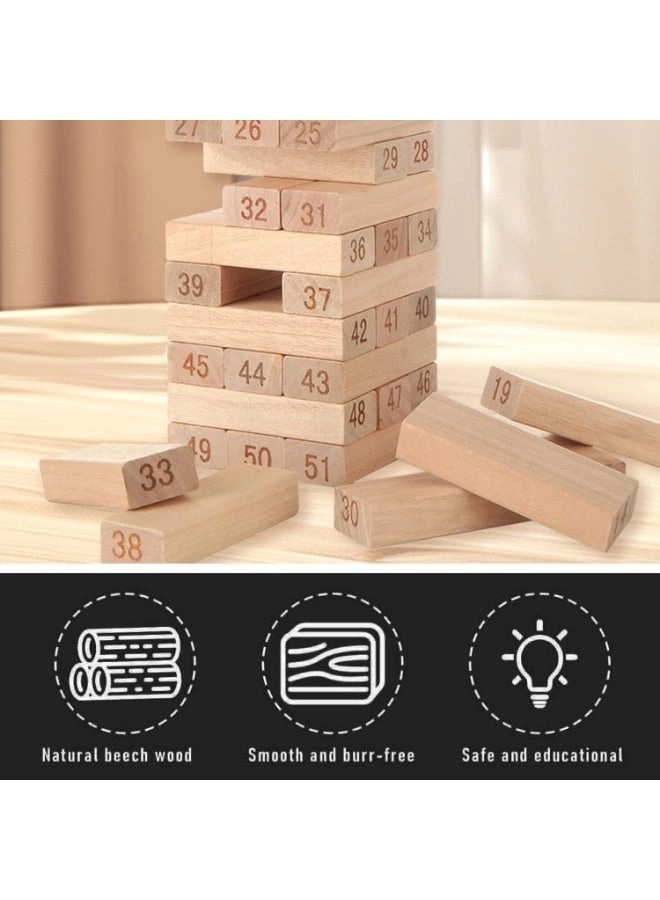 Number Stacking Blocks - 4+ Years 54 pieces