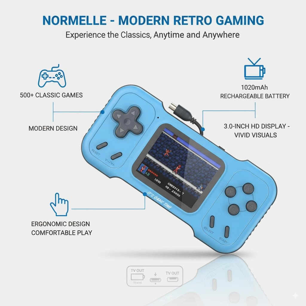 Retro Handheld Game Console