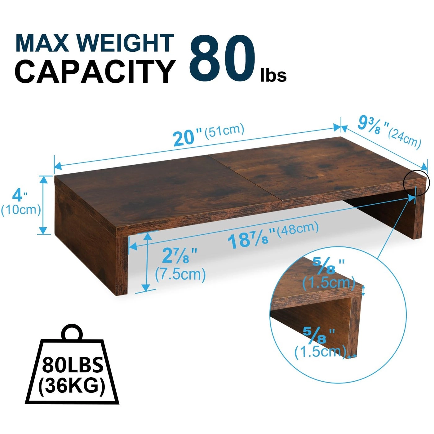 Adjustable Monitor Stand Riser Pack
