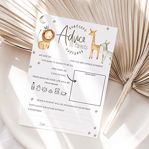 Safari Theme Baby Shower Games - Adult 50.0 Count