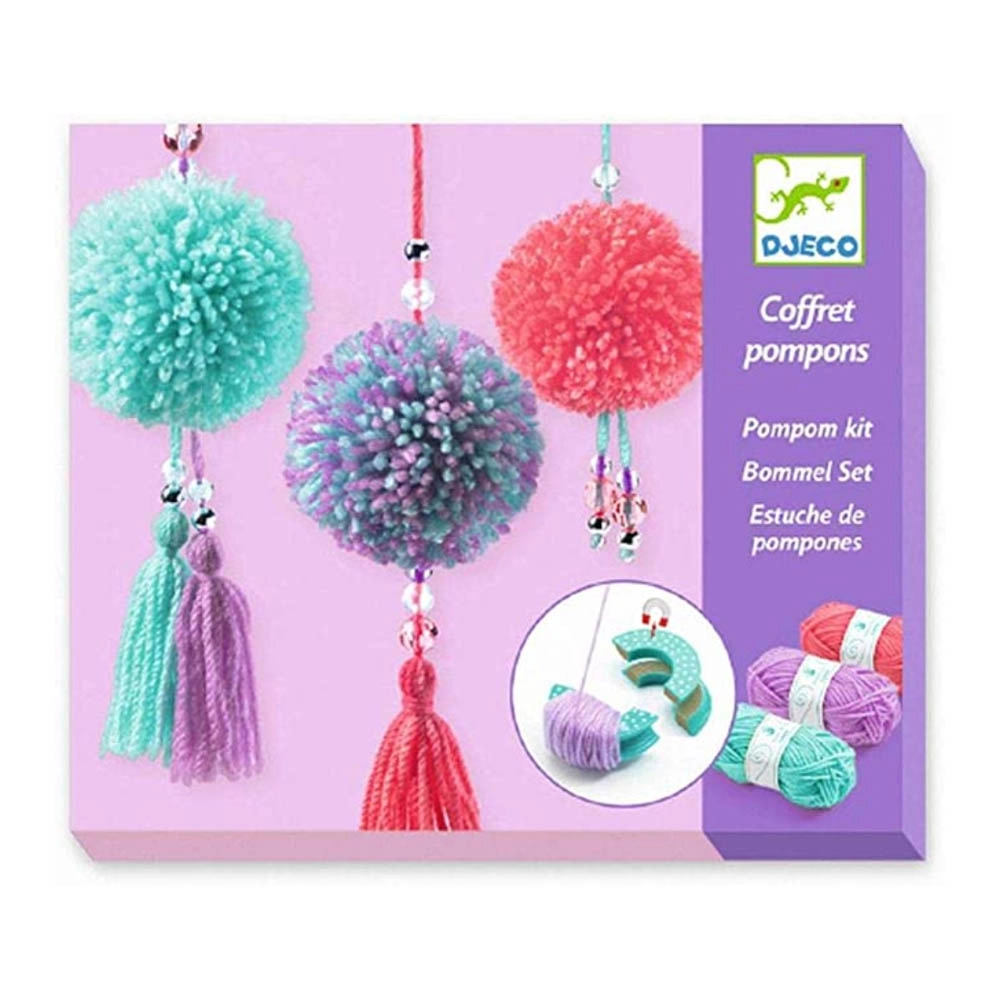Pendant Pompoms - Pompom Set Suitable for 7 to 13 yrs