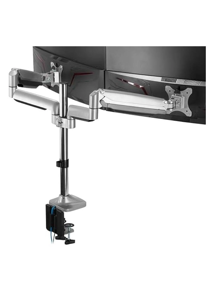 Dual Monitor Stand - 32 Inch 75mm x 75mm or 100mm x 100mm