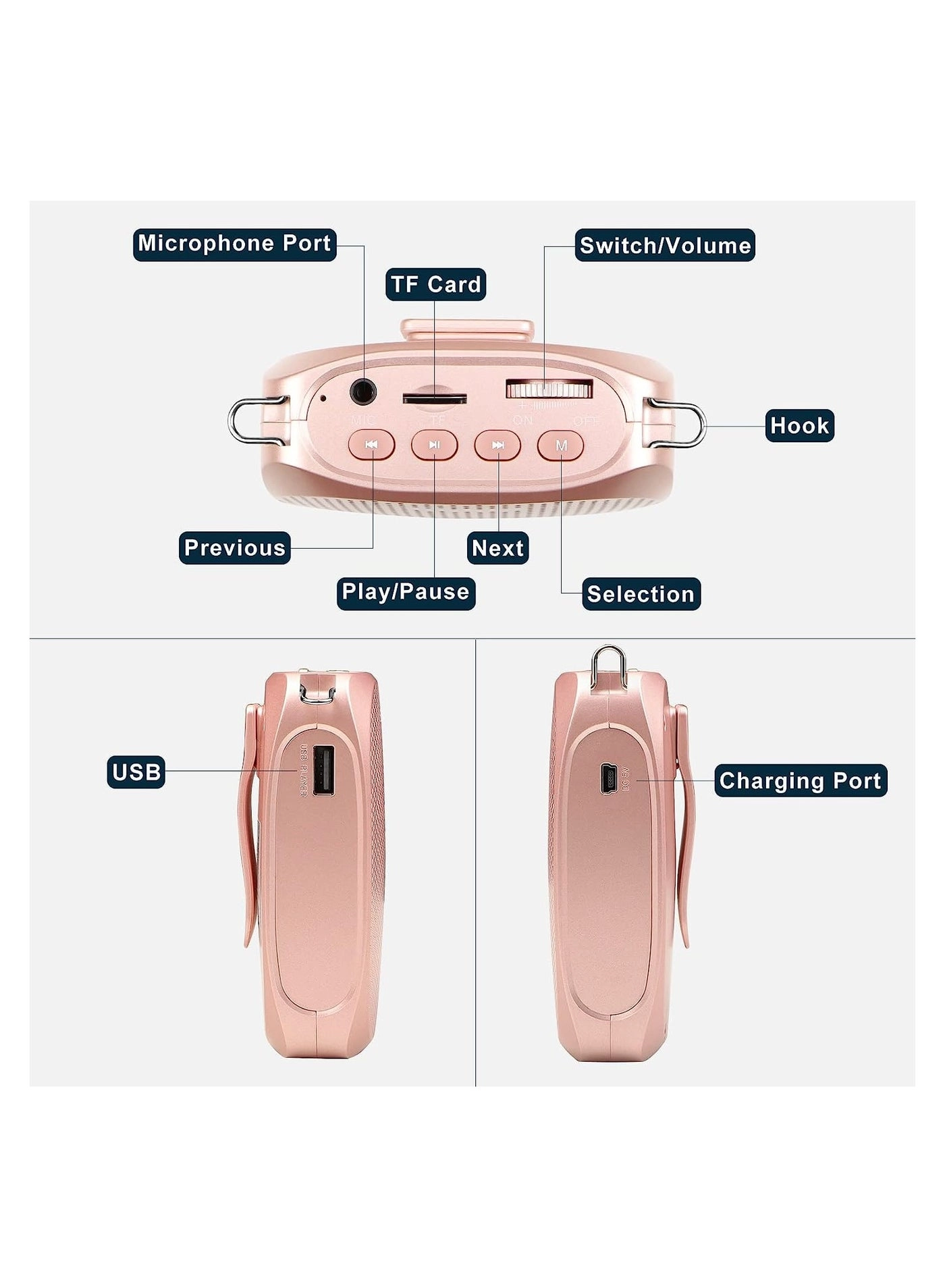 SZ-552A - 1 x Wired microphone headset UHF