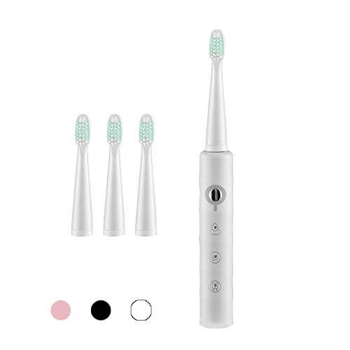 Sonic Toothbrush - 4 Brush Heads 3 Modes Black