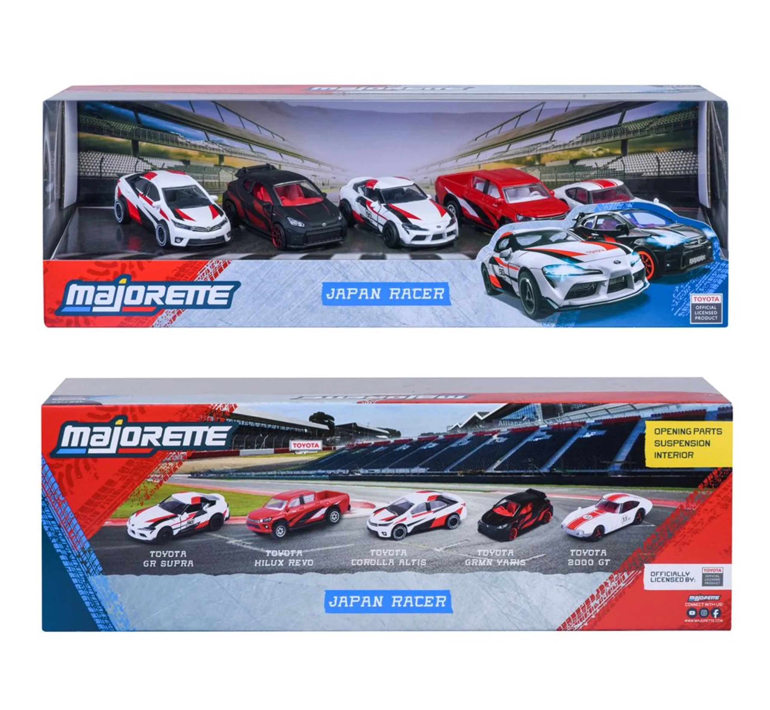 2000 GT + Hilux Revo + GR Supra SZ-R + Corolla Altis + GRMN Yaris - 5 pcs