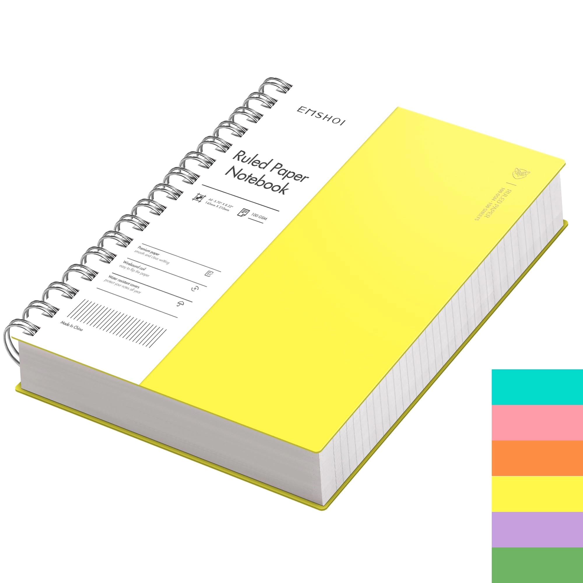 Notebook A5 Spiral - Lined 150 Sheets