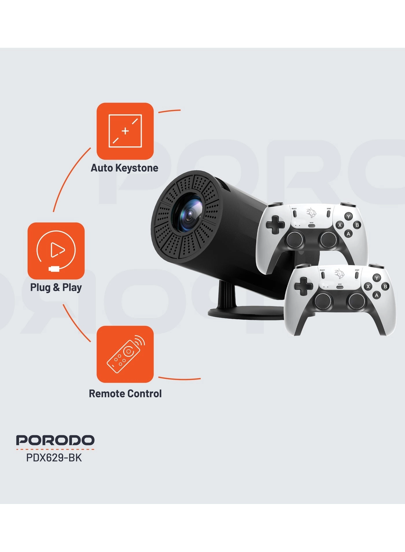 4K Gaming Projector PDX639-BK 150-200 ANSI Lumens