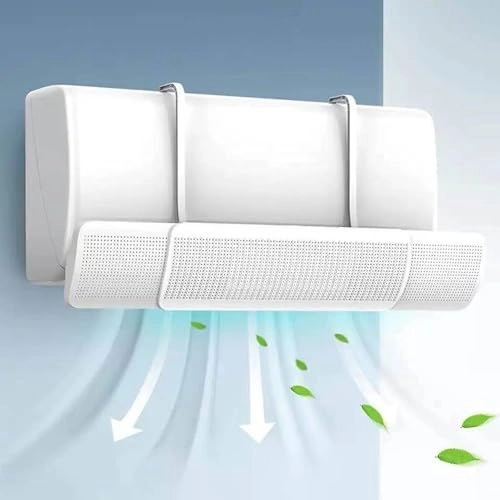 Air Conditioner Deflector - White Universal Adjustable Vent