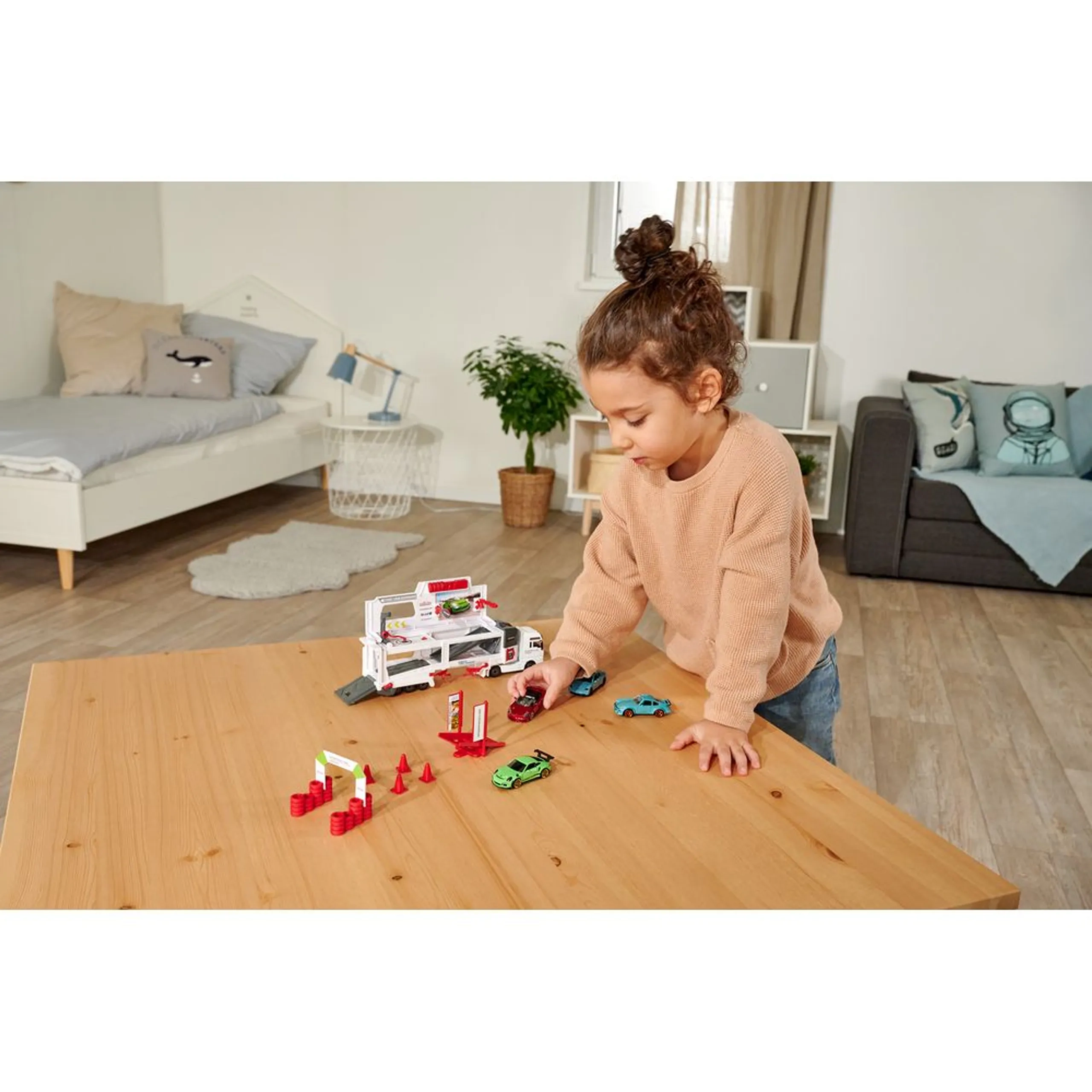 MAN TGX Porsche Experience Truck - 27 cm 2 die-cast models