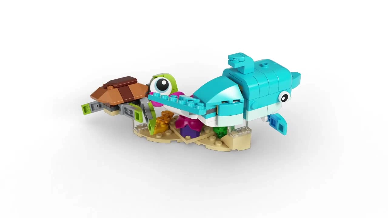 Creator 3in1 Dolphin and Turtle (31128) - Ages 6+
