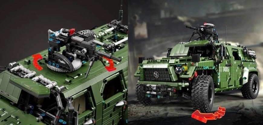 WARRIOR OFF ROAD VEHICLE - MILITARY Vehicle Building Blocks Toy Bricks Set 3175 pcs