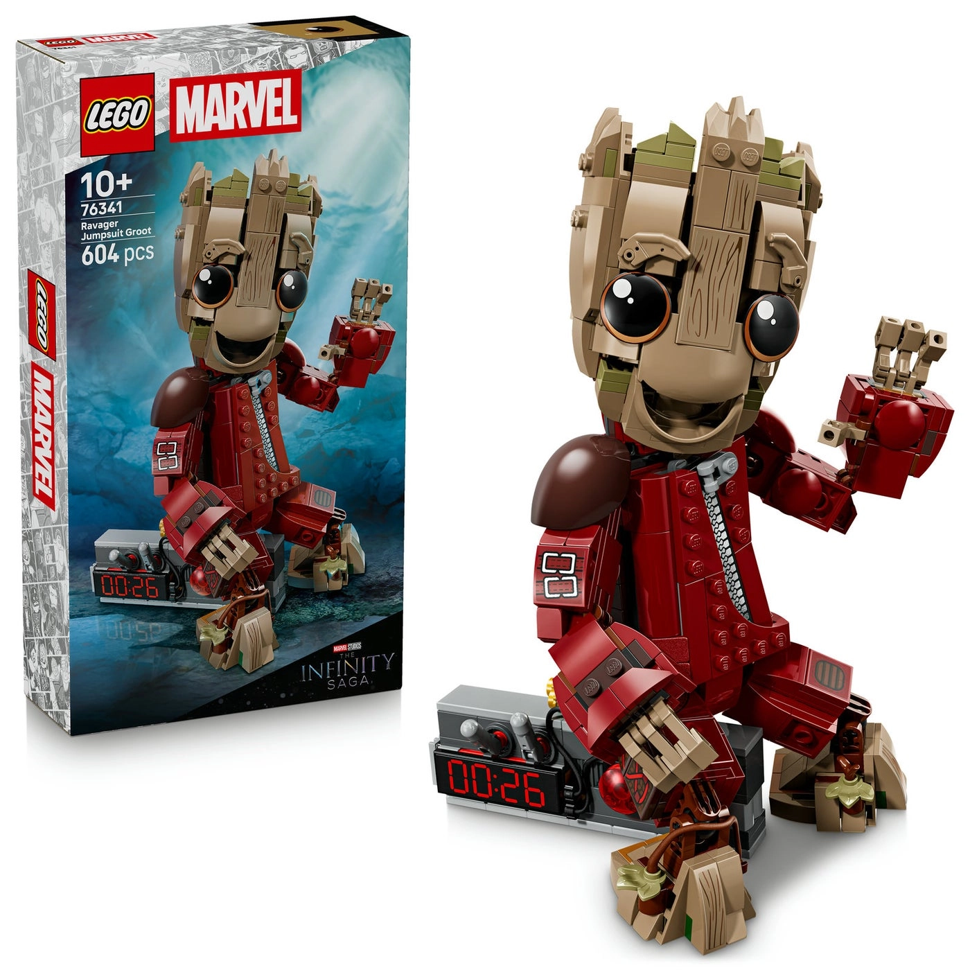Marvel LEGO Ravager Jumpsuit Groot (76341)