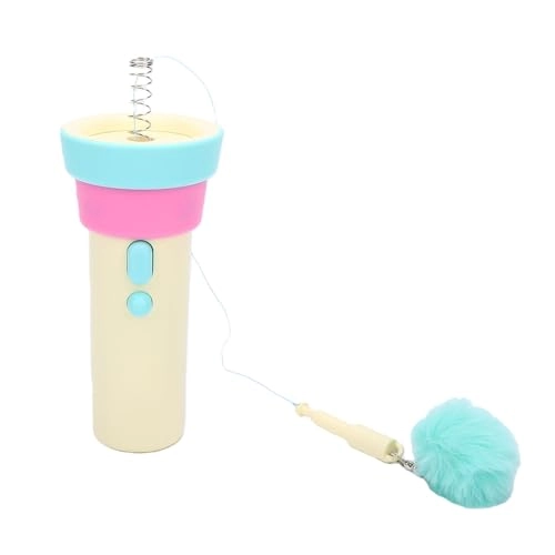 Retractable Cat Teaser Toy - Quiet Drive Plush Rope Attachments
