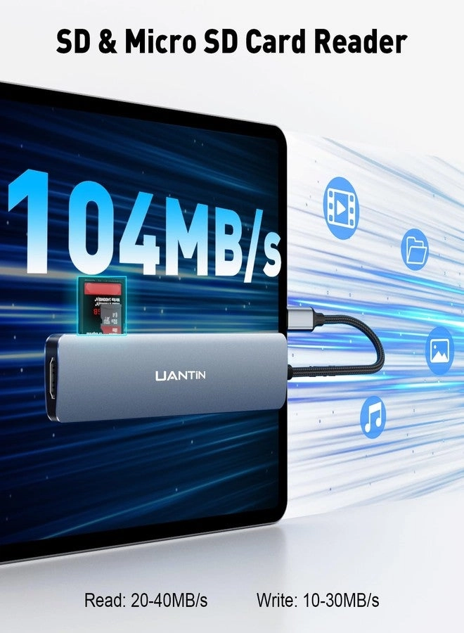 USB C Hub - 7 in 1 4K HDMI 100W PD
