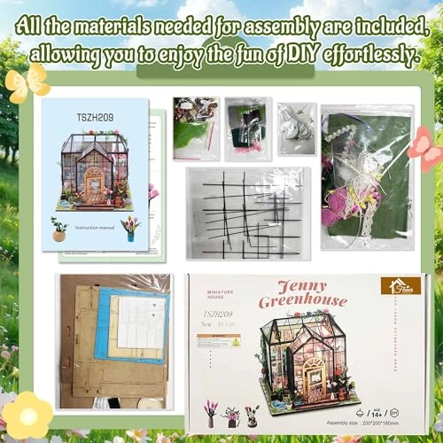 DIY Miniature House Kit - Jenny' S Greenhouse