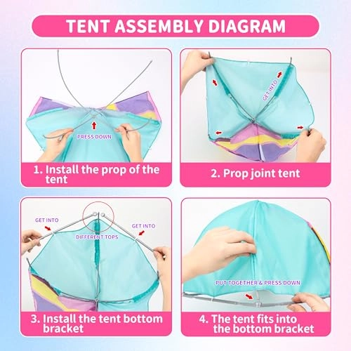 Doll House - Portable Foldable 60+ Pcs 2 Dolls