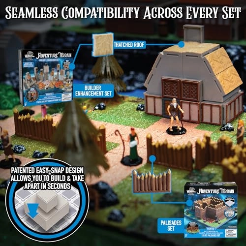 Adventure Terrain - 3D Interchangeable Dungeon System Compatible with DND