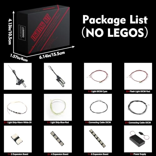 LED Lighting Compatible with Lego 10341 - Standard version White