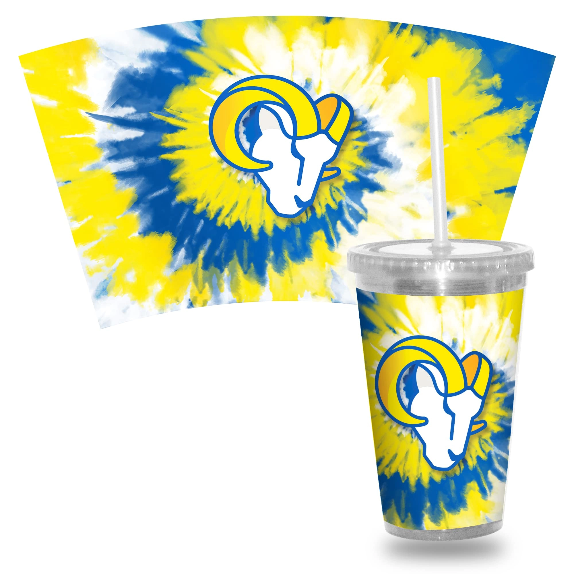 NFL Football Metallic Tie Dye Tumbler - 473ml