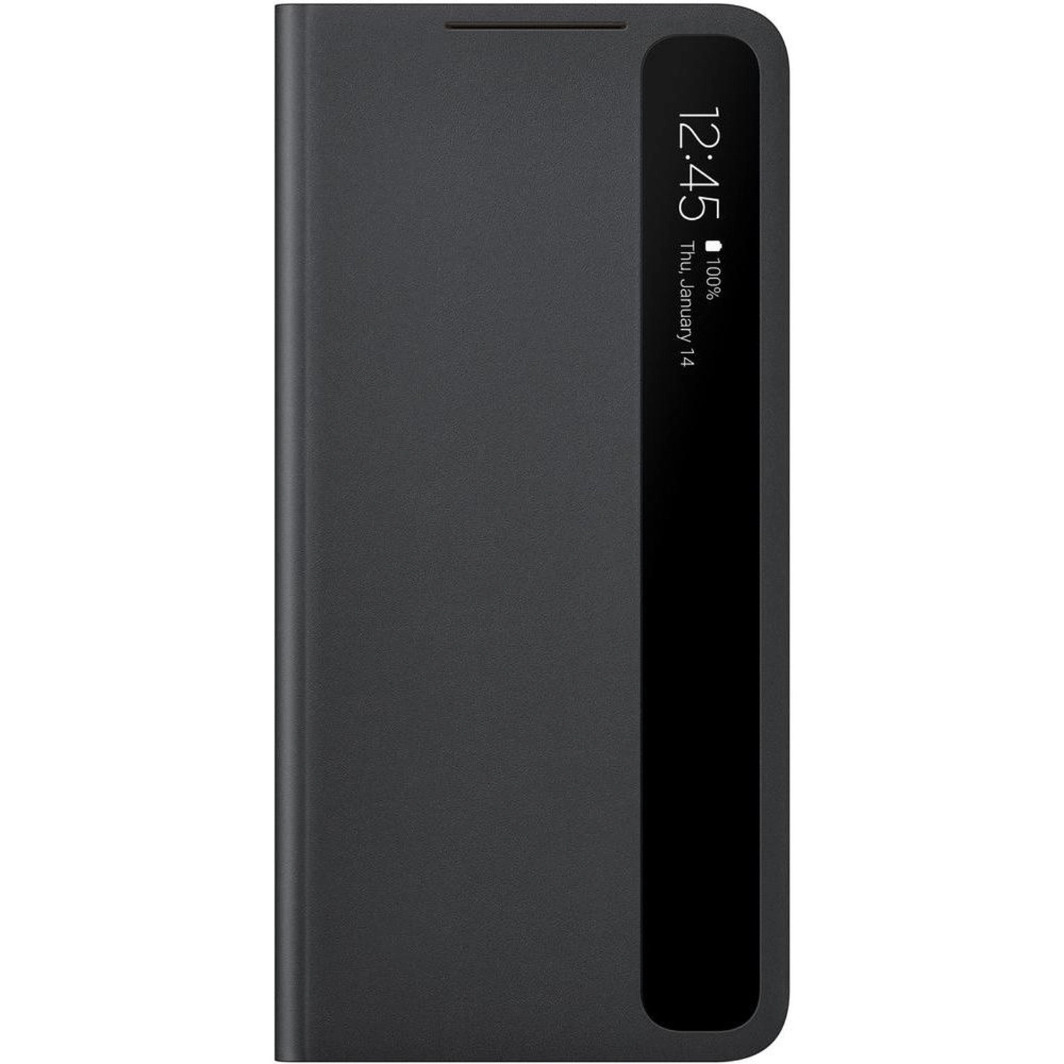 Clear View Cover - Black 6.3 Inches for Samsung S21 Plus