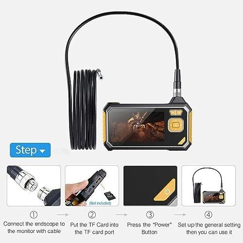 Dual Lens Industrial Endoscope - 8mm 5m