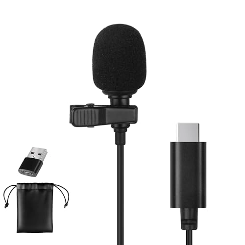 Type-C Wired Lavalier Microphone USB Microphone