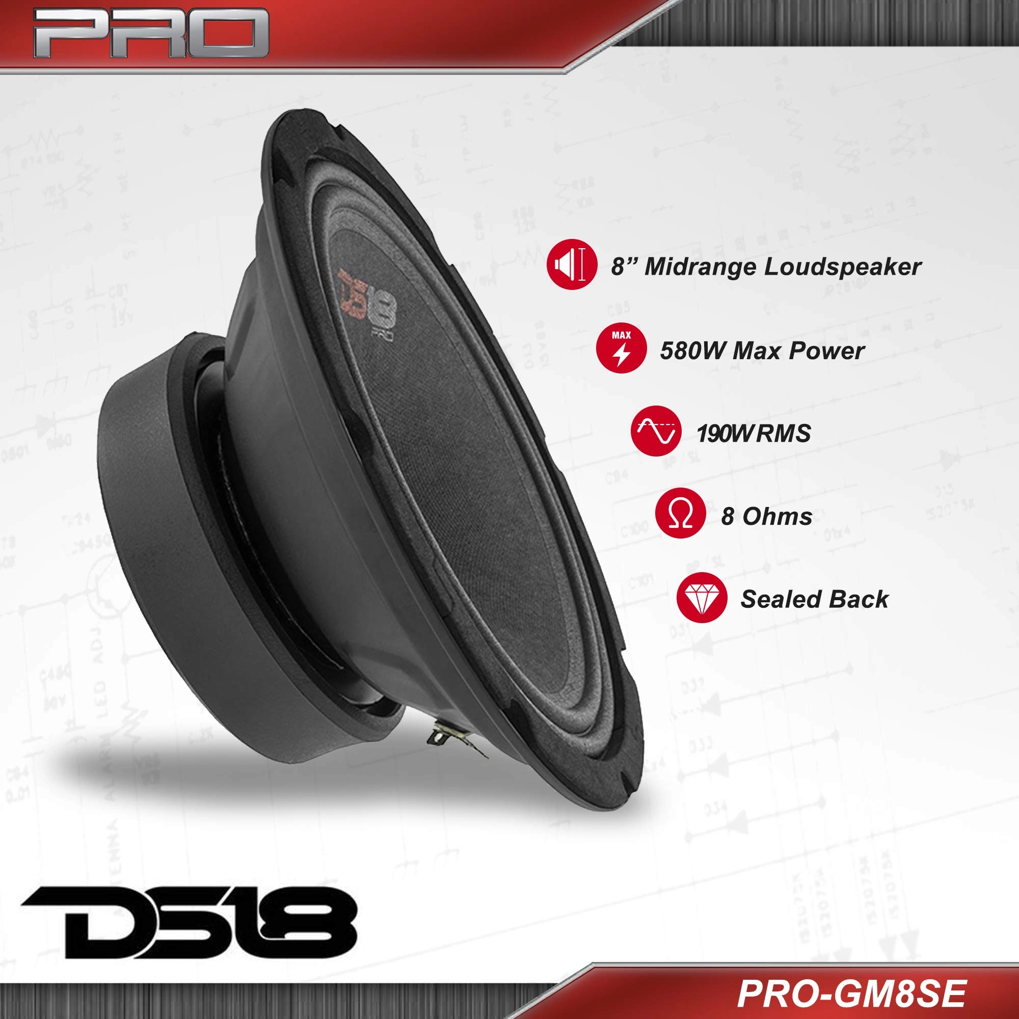 PRO-GM8SE - 8" Midrange