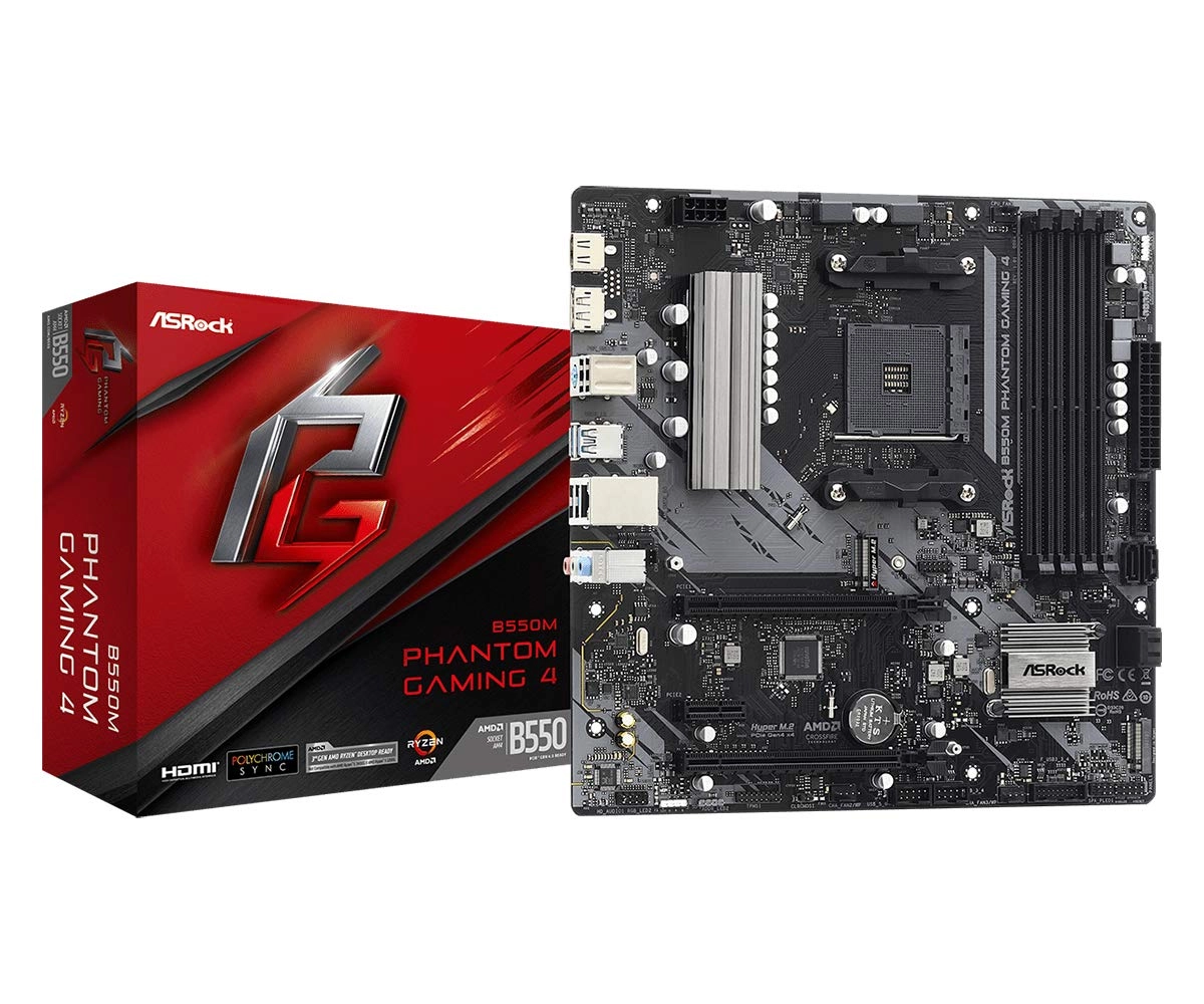 Asrock B550M Phantom Gaming 4 - AM4 Micro ATX