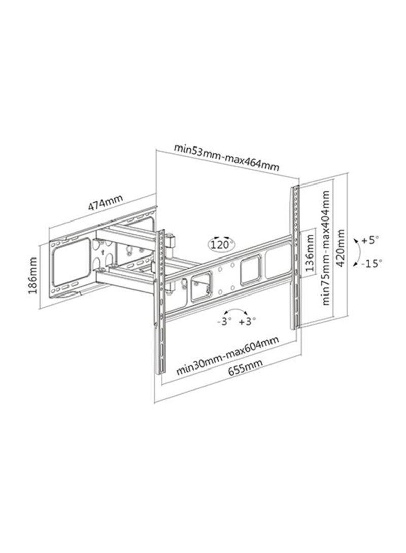 Full Motion Articulating TV Wall Mount Bracket - 32-70 Inch