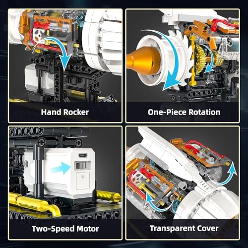 Aeroplane Engine Kit - STEM Mini Engine Model with Motor