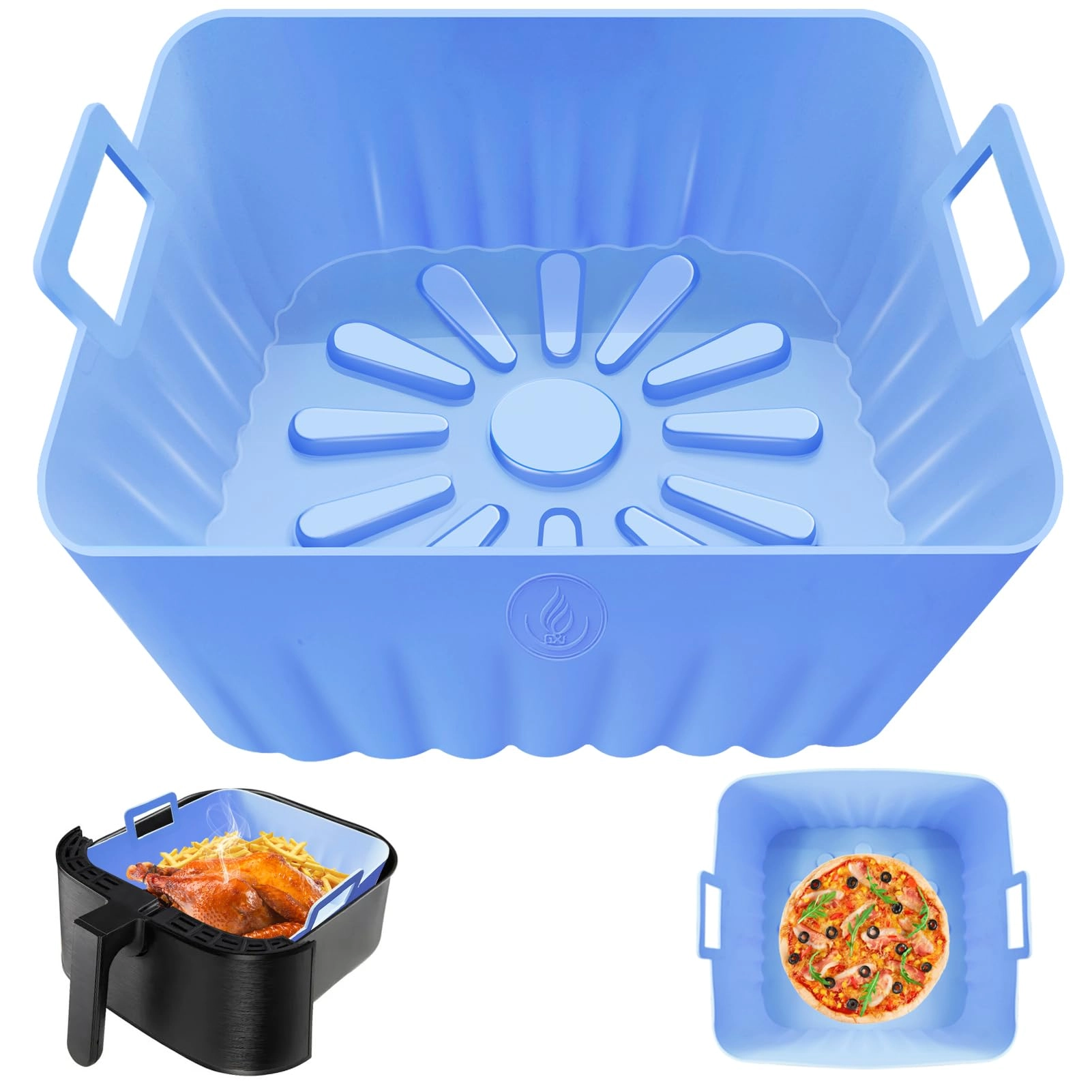 GWYXC Square Air Fryer Liners - Silicone 2 piece(s)