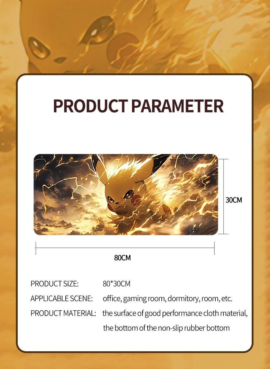 Anime Large Rubber Gaming Mouse Pad - 80x30 cm