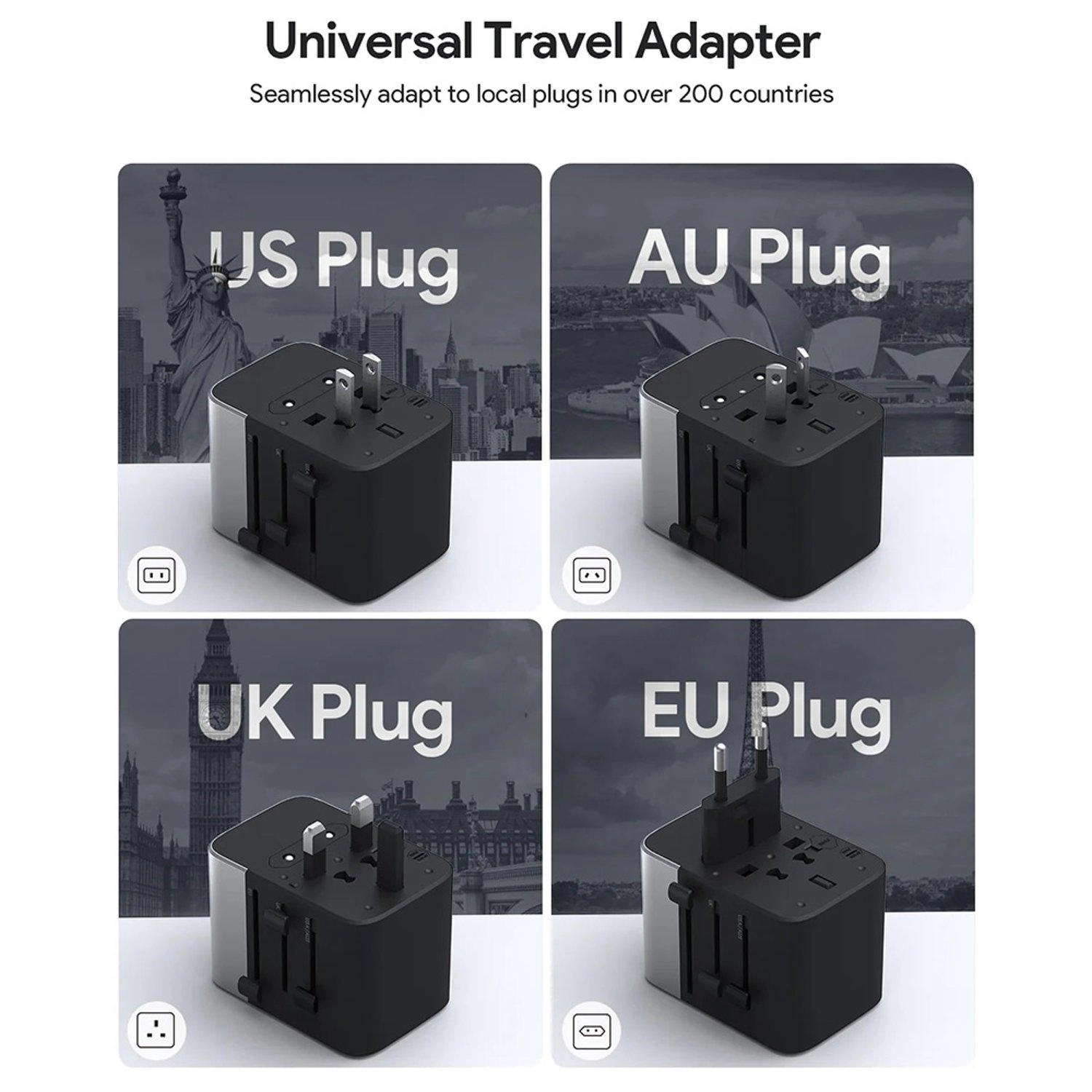 Universal Travel Adapter - US AU EU UK 35W
