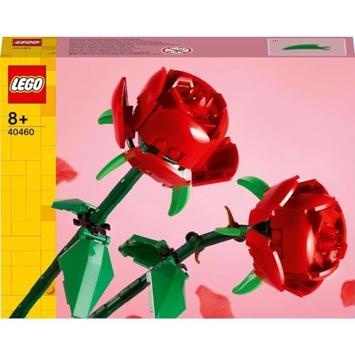 Botanicals Roses - 2 red blooms 26 cm stems