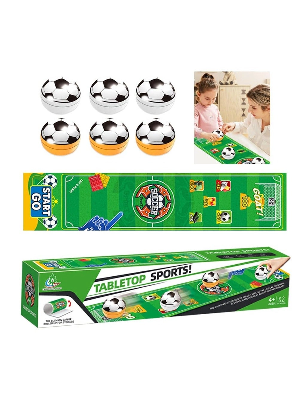 Tabletop Football Game - Portable Indoor Outdoor