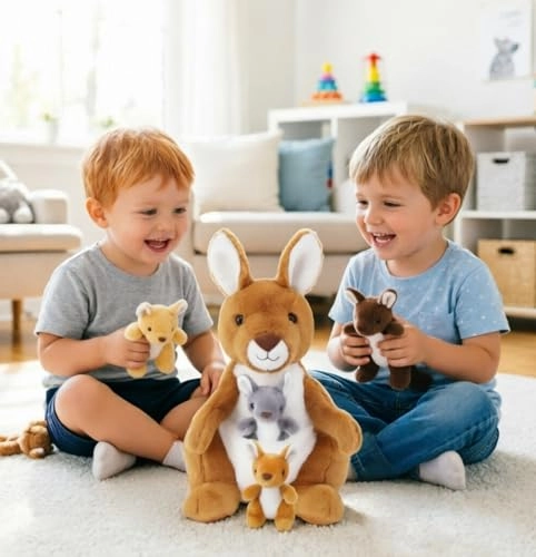 Kangaroo with Baby - 41 cm