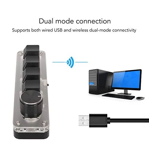 USB Mini 4 Key Keypad - Wired/Wireless