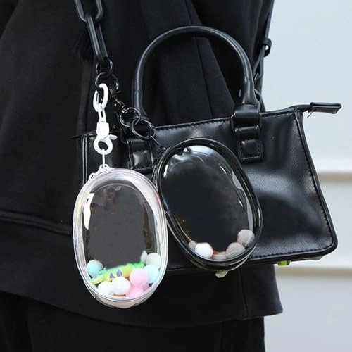 Figure Display Bag - Small Black Keychain