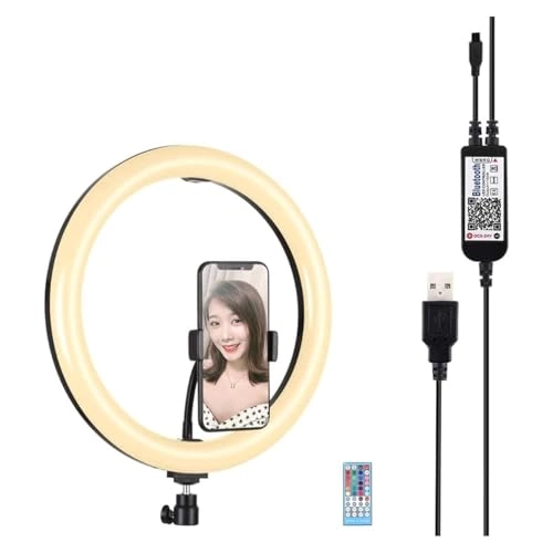 RGBW Dimmable LED Ring - USB Bluetooth 30W