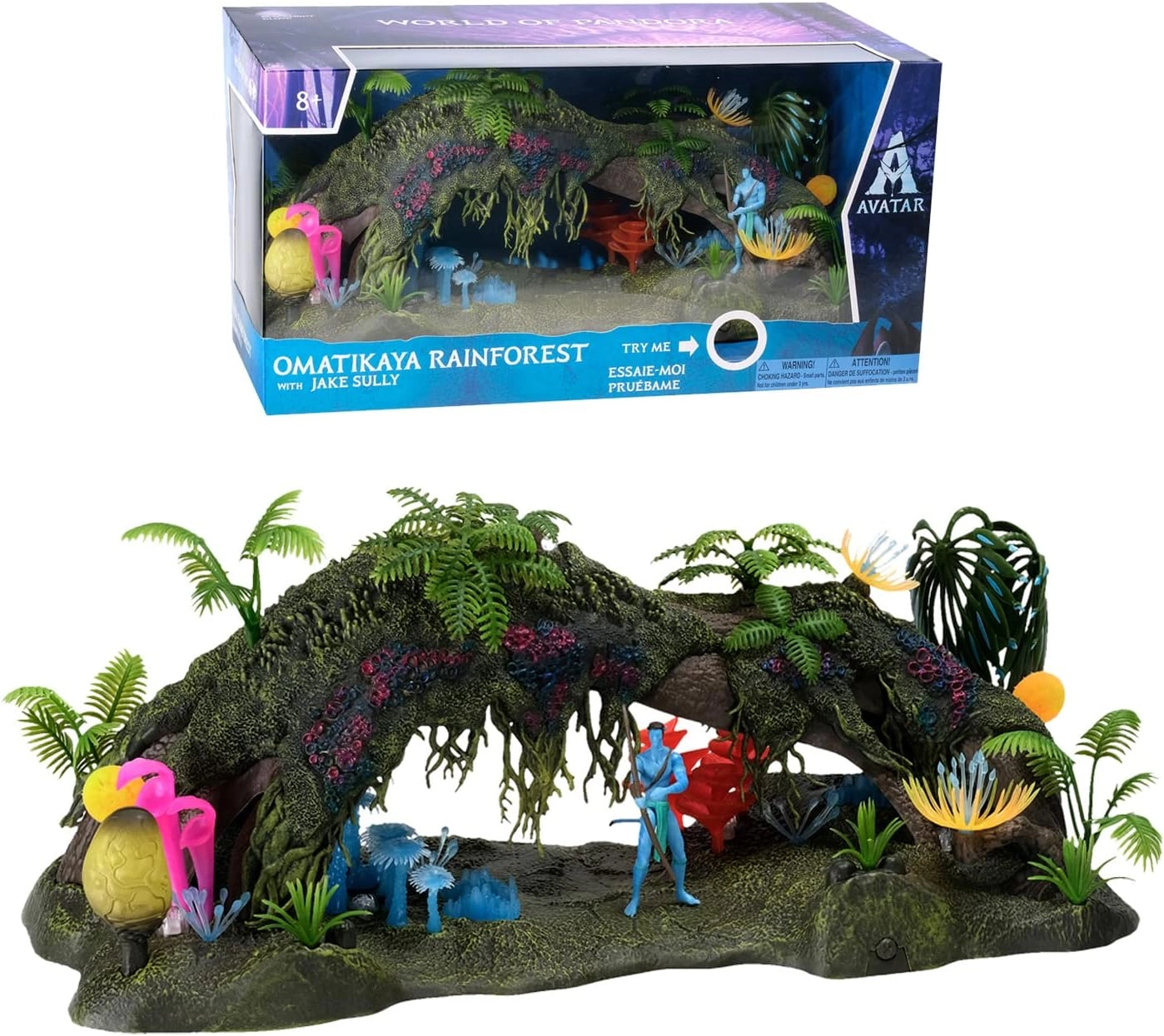 McFarlane Toys Jake Sully - Avatar - World Of Pandora Omatikaya Forest Deluxe Movie Figure Set - 8+ (787926164084)