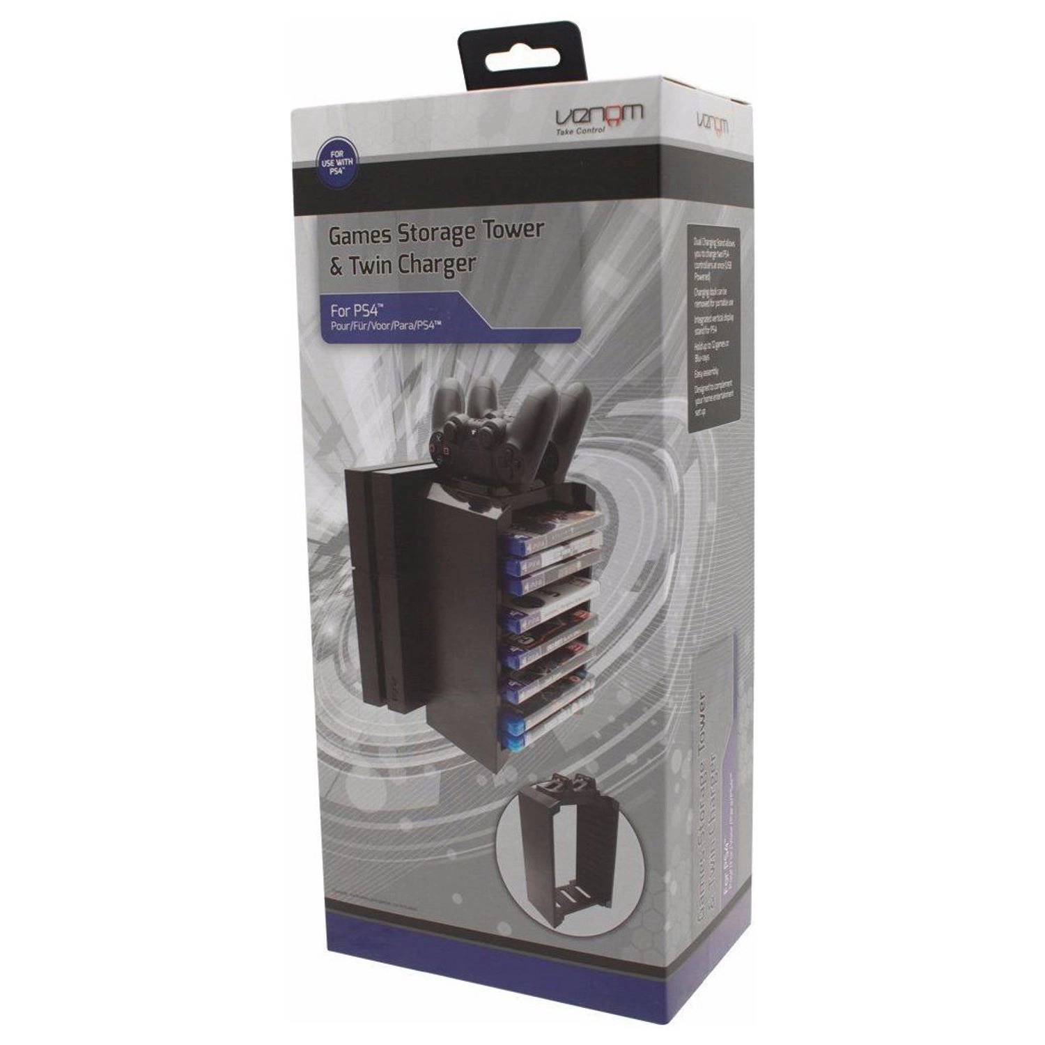 VS2736 Twin Dock Charging Station - Wired PS4