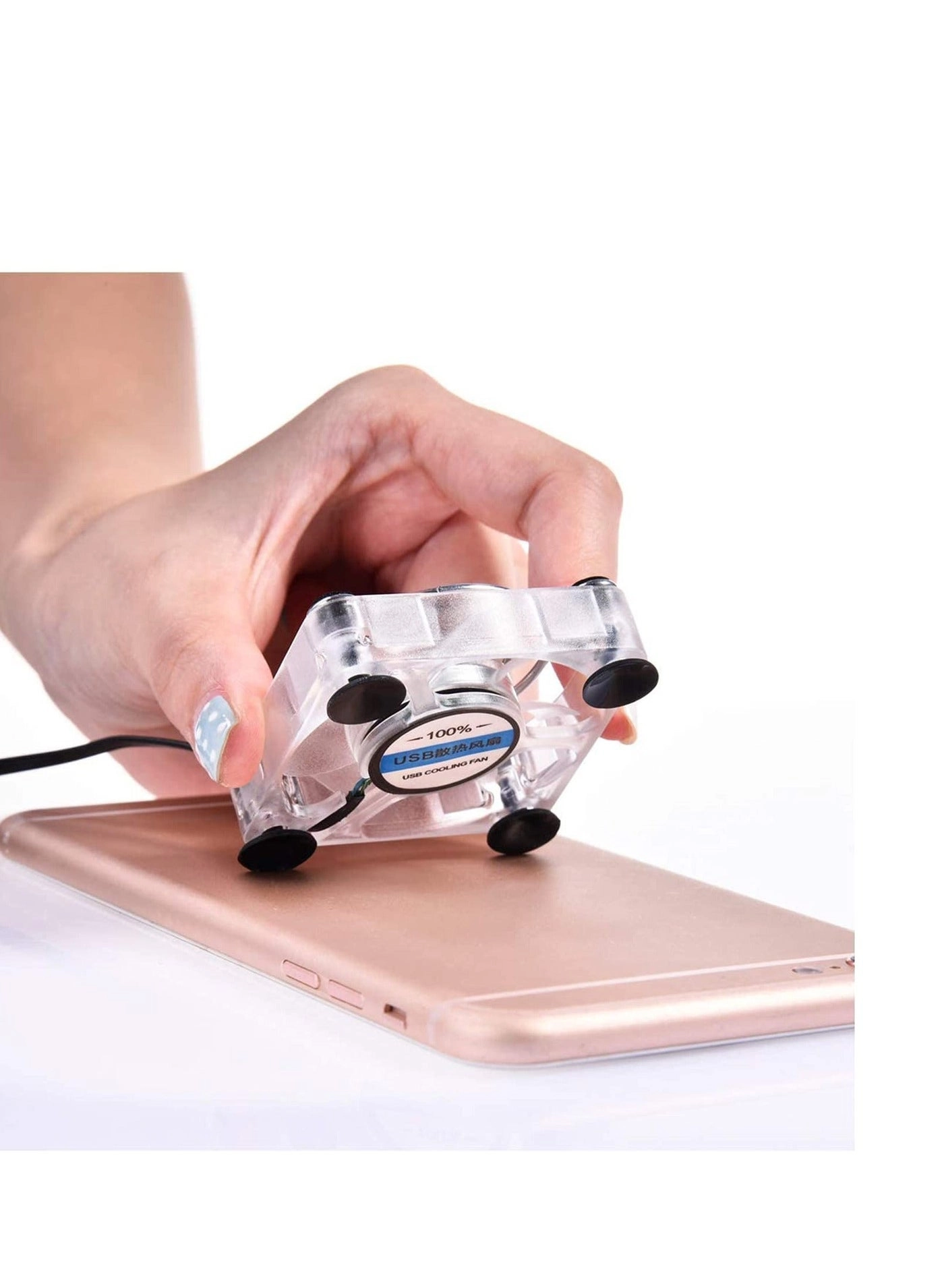 Mobile Phone Cooling Fan - Portable Universal 4 Suction Cups