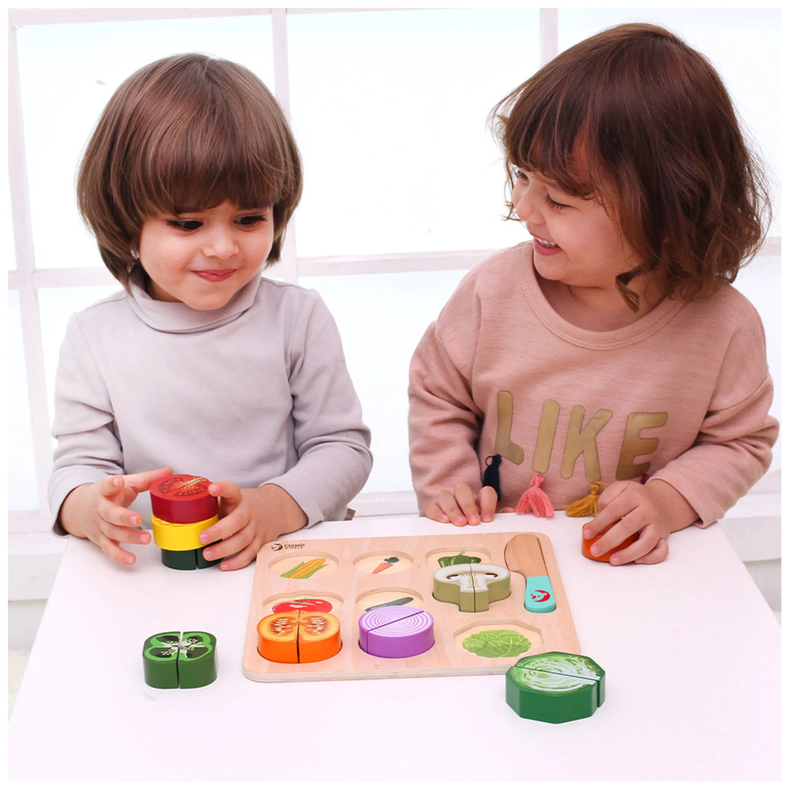 Cutting Vegetables Puzzle, - Suitable for 18 months & above 20 Pcs