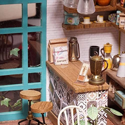 DIY Miniature Dollhouse Kit - Simon's Time Cafe