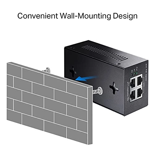 PoE Extender - 2 Output PoE Ports 30 watts per port 60 watts input 802.3bt/802.3at/802.3af 1000 Megabits Per Second