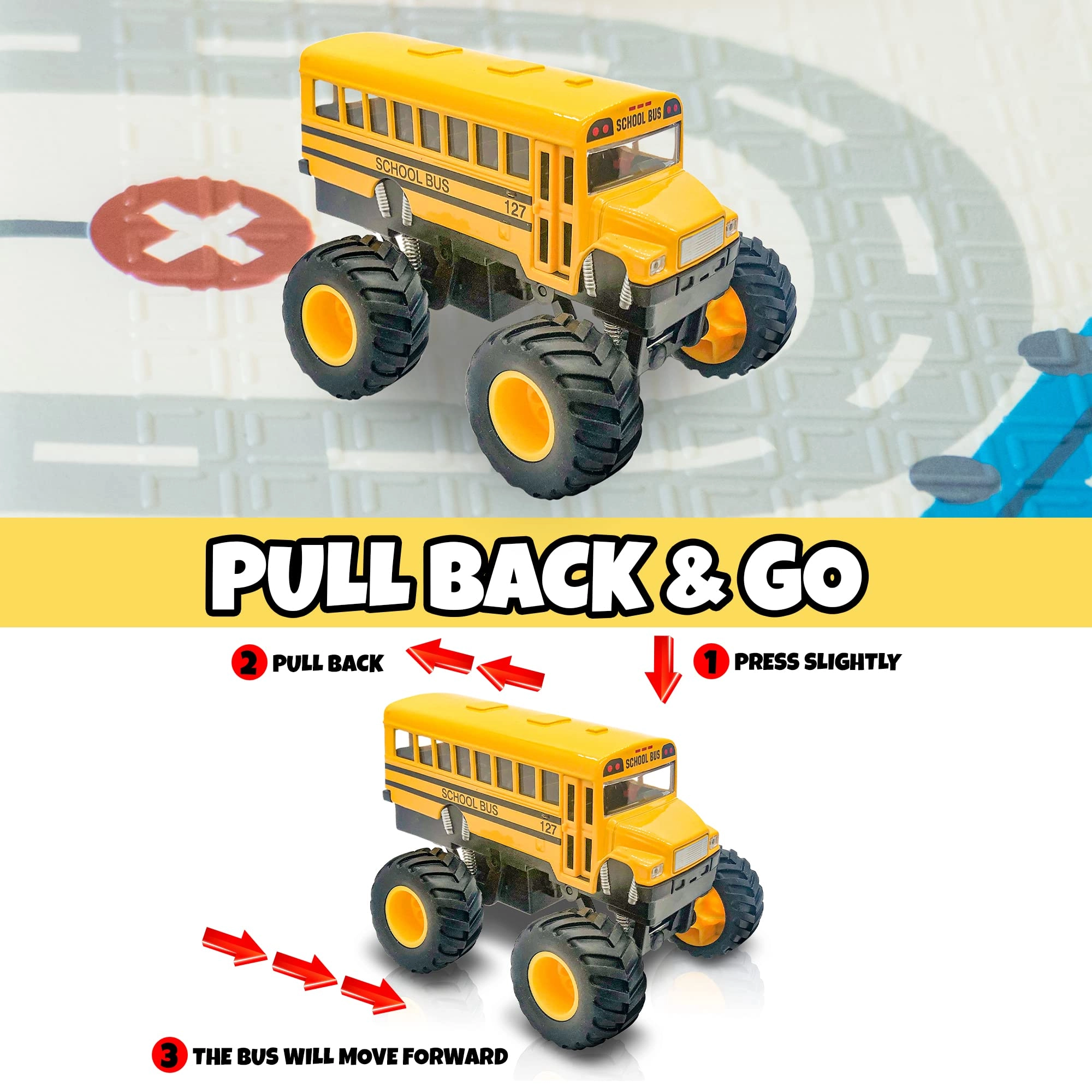 Monster School Bus - 1 pcs