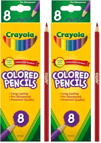 Coloured Pencils - 8 Pcs