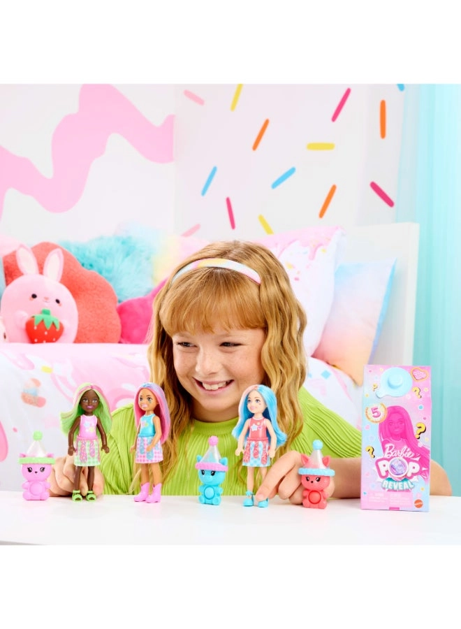 Barbie Pop Reveal Chelsea - 5 Surprises Scented Colour Changing Ages 3+