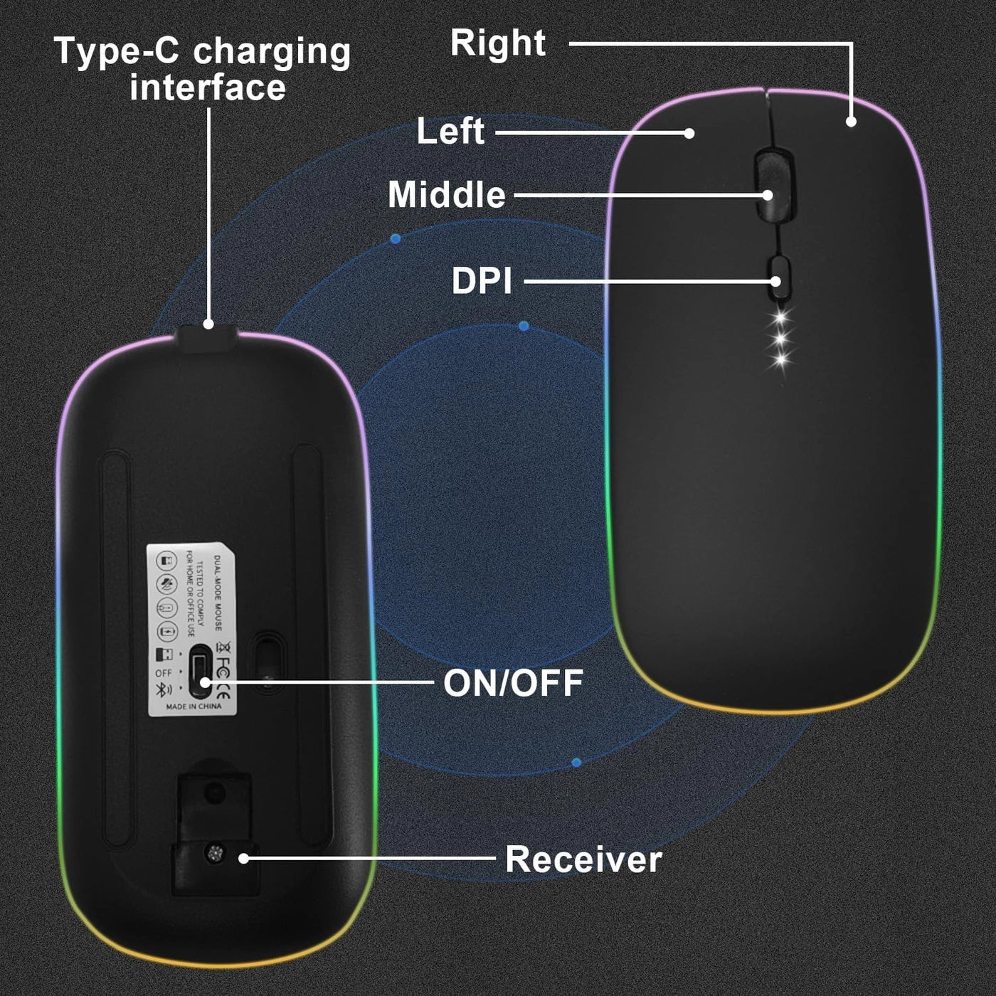 Wireless Gaming Mouse - Bluetooth